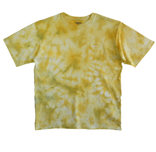 Polera efecto Tie-Dye Amarillo plomo