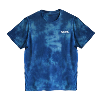 Polera Azul efecto Tie-Dye