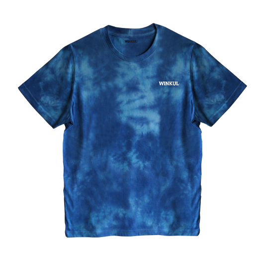 Polera Azul efecto Tie-Dye