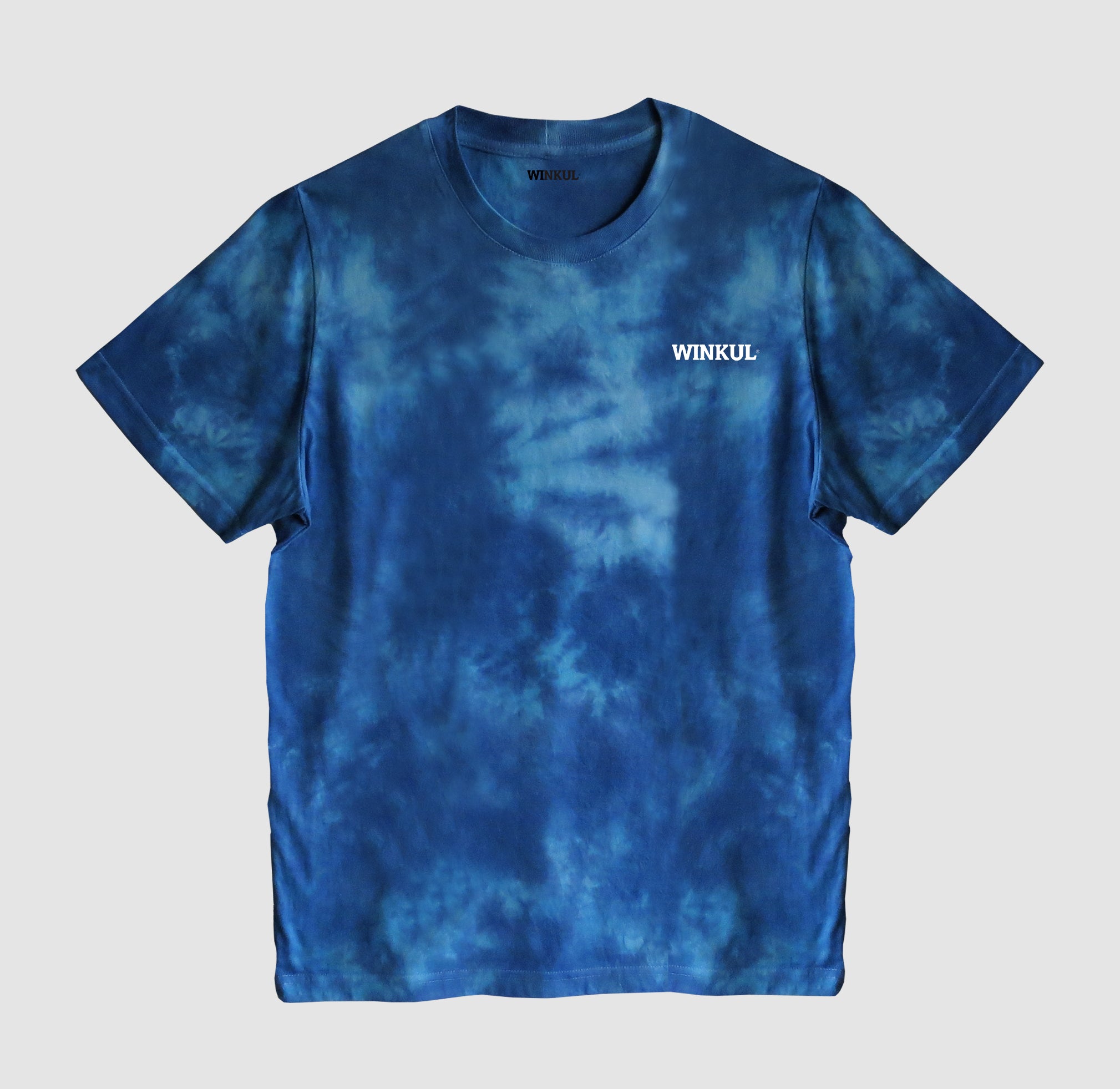 Polera Azul efecto Tie-Dye