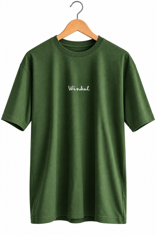 Polera Winkul Diseño minimalista Verde