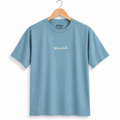Polera Winkul Diseño minimalista Celeste