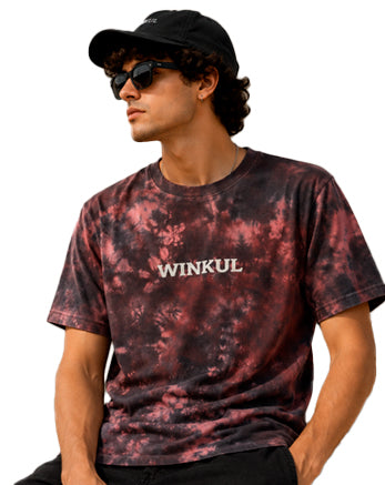 Polera burdeo Tie-Dye