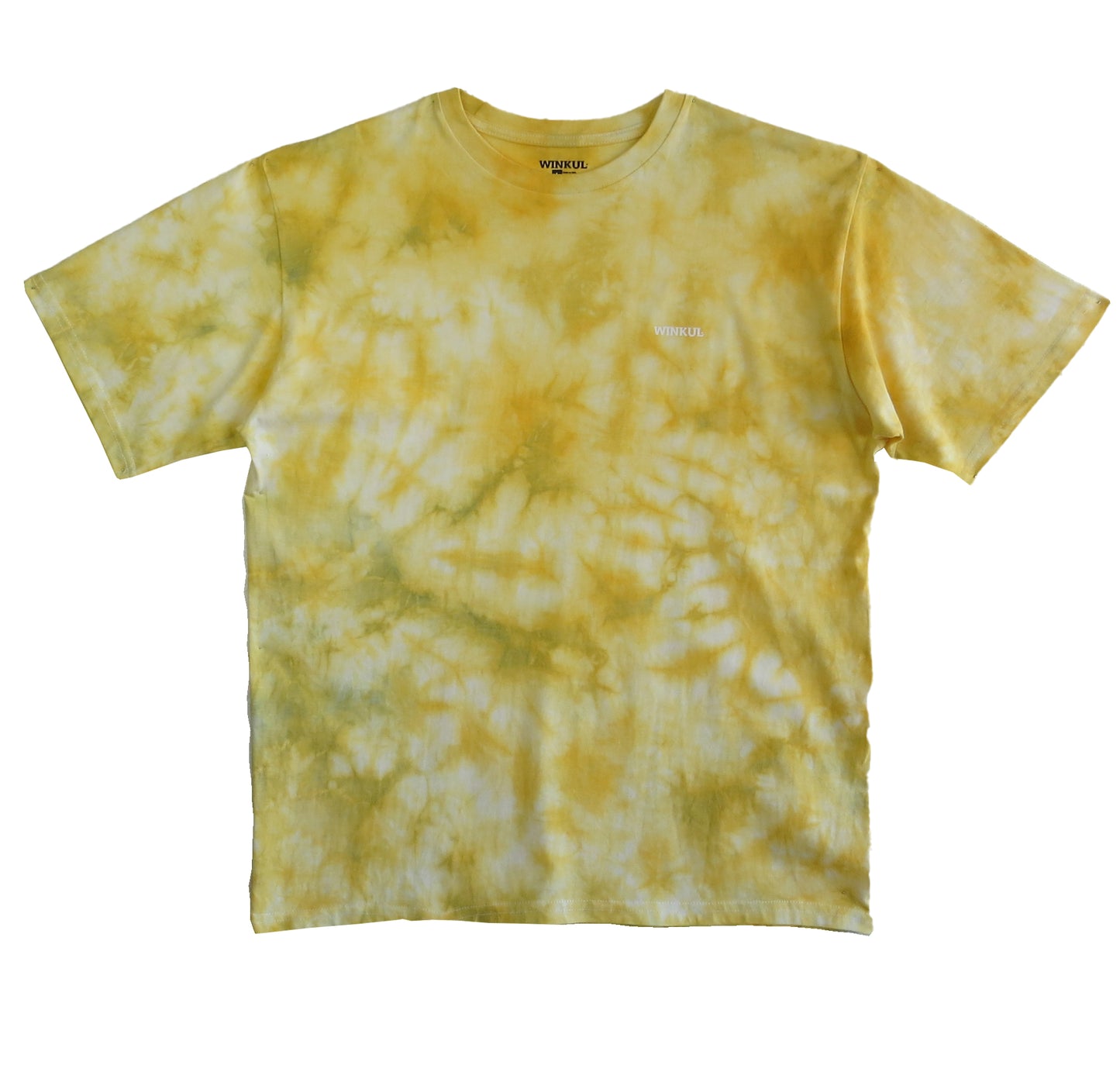 Polera efecto Tie-Dye Amarillo plomo