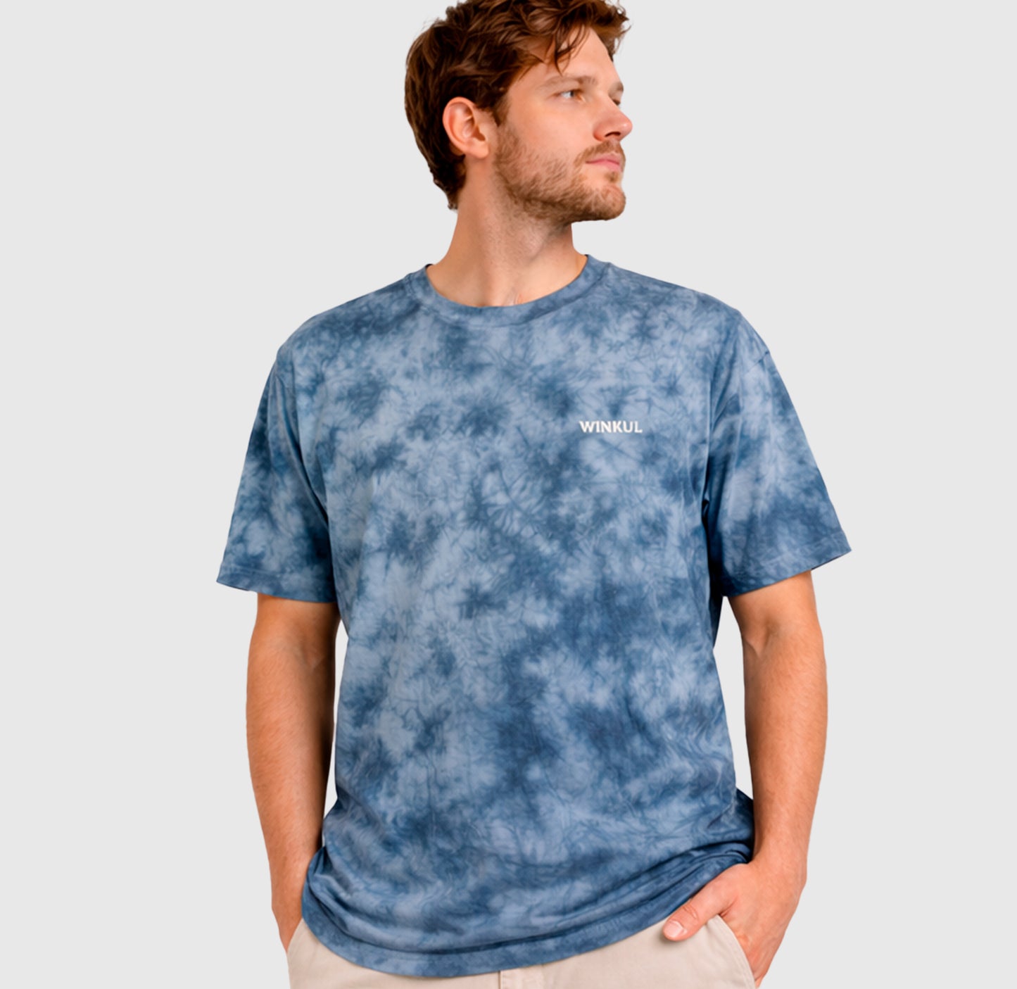 Polera color Plomo estilo Tie-Dye