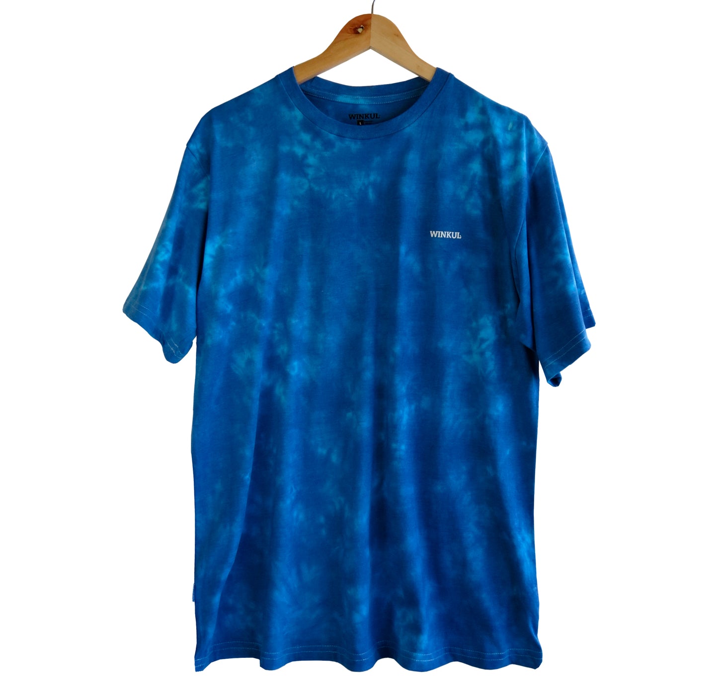 Polera Azul efecto Tie-Dye