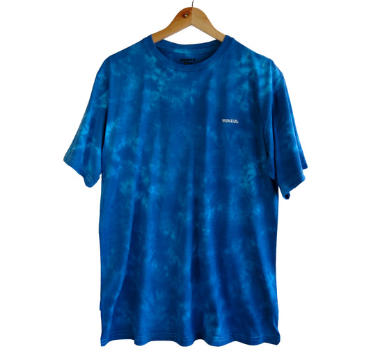 Polera Azul efecto Tie-Dye