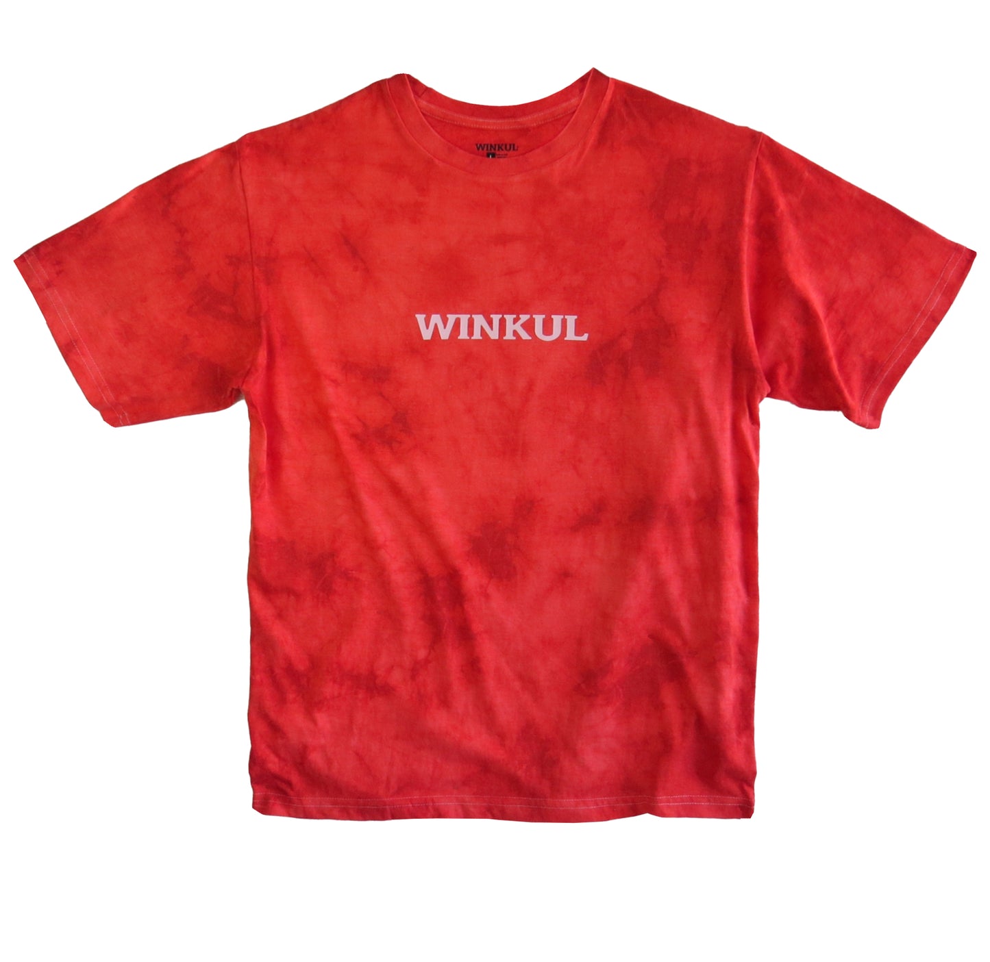 Polera color Rojo estilo Tie-Dye