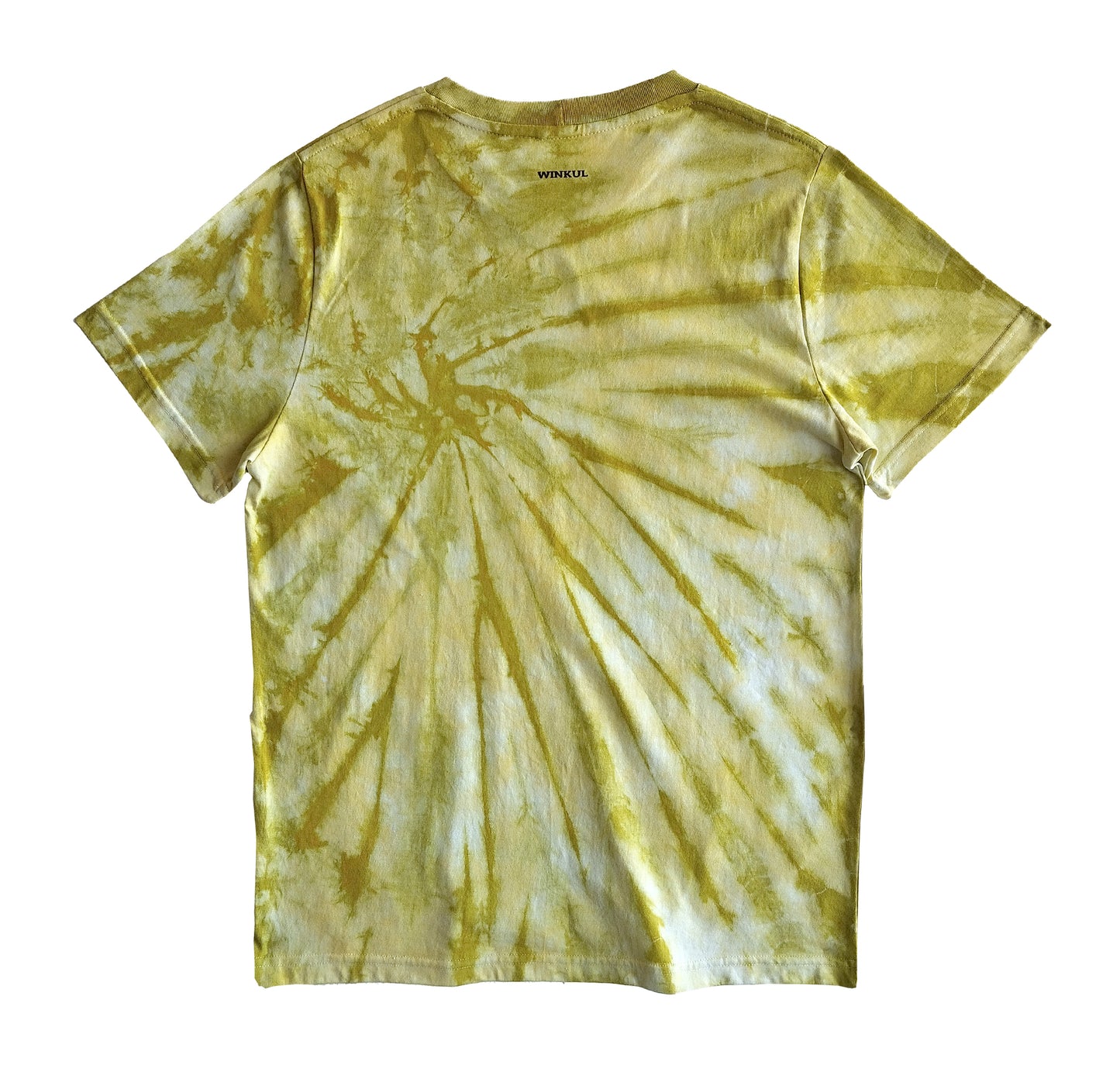 Polera pistacho efecto Tie-Dye espiral