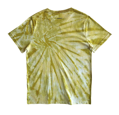 Polera pistacho efecto Tie-Dye espiral