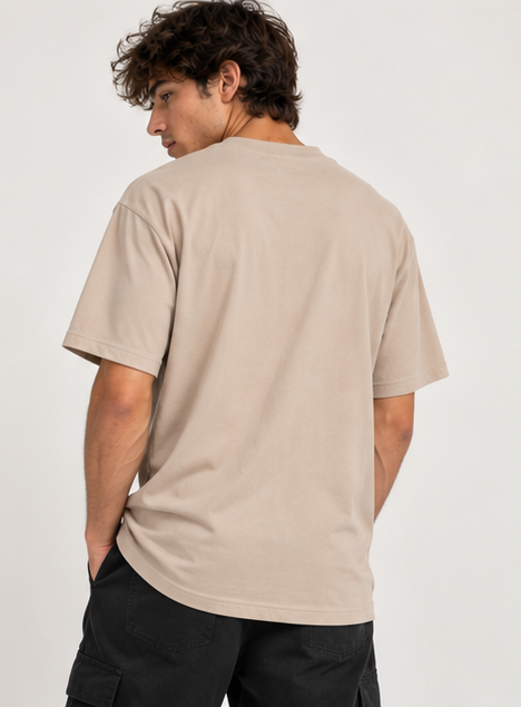 Polera Winkul Diseño minimalista Beige